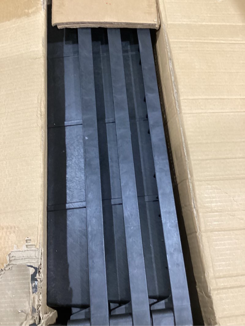 Condition photo showing Good Condition for elafros multi-use utility cart - 32.4x18.3 heavy-duty service cart with 3 deep shelves, industrial-grade tool cart mobile organizer, rolling cart holds up to 500 lbs, black