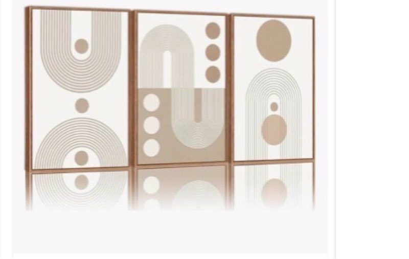 Anyzal Boho Abstract Wall Art Modern Minimalist Artwork Neutral Line Wall Decor for Living Room Bedr