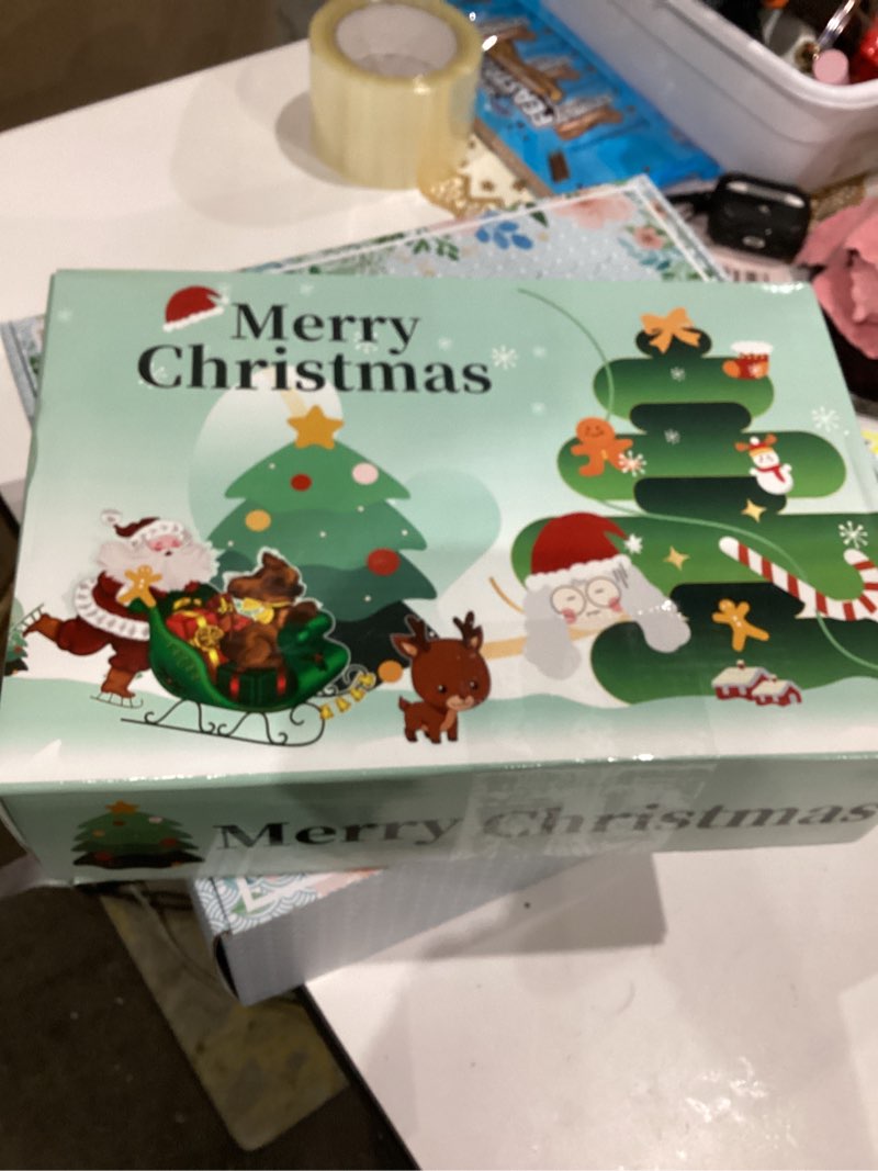 Condition photo showing New/Like New for Felt Christmas Tree for Toddlers, Green Monster Christmas Decorations,52 Ornaments Kids Gifts Party Supplies,Stitched Edges,Party Favors & Gift Box(3.5ft)