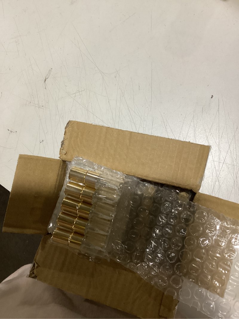 Condition photo showing Good Condition for zhehao 50 pcs mini spray bottles 2 ml clear glass perfume bottles refillable fine mist perfume atomizer portable empty sample containers for cleaning, essential oils, travel (gold cap) 2 ml gold cap 50