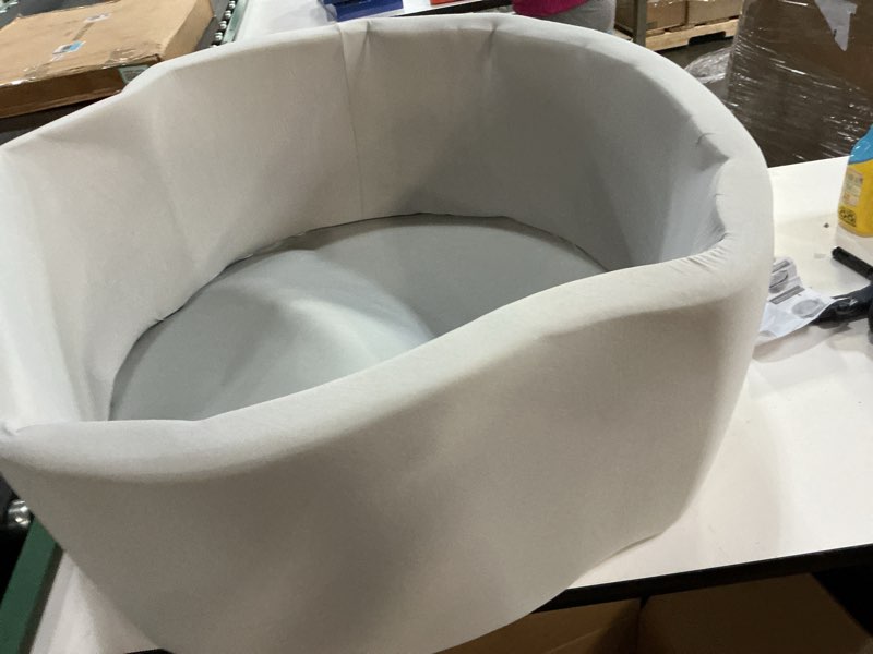 Condition photo showing Good Condition for Foam Ball Pit for Toddlers with 200 Balls, Large Baby Ball Pit for Babies with Soft Memory Sponge, Indoor Outdoor Baby Playpen, Kids Play Ball Pool, Gift Toys for Infants Boys and Girls Gray Ball Pit with 200 Rainbow Balls