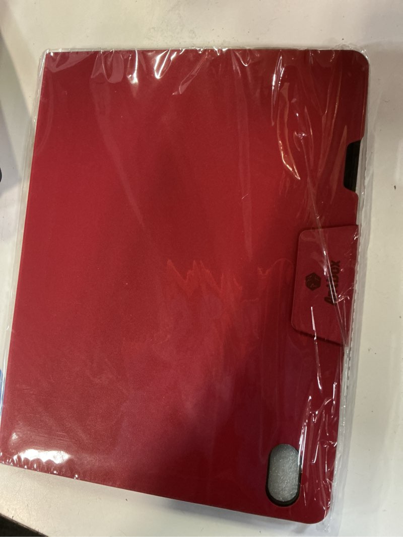 Condition photo showing New/Like New for antbox case for ipad air 11-inch m4/m3/m2 (2026/2025/2024), ipad air 5th/4th generation 10.9'' vegan leather with pencil holder typing angle auto sleep/wake muti-stand (red)