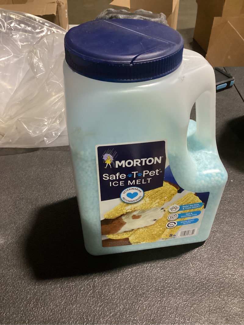 Condition photo showing Good Condition for morton salt safe-t-pet care ice melt, 8 lb