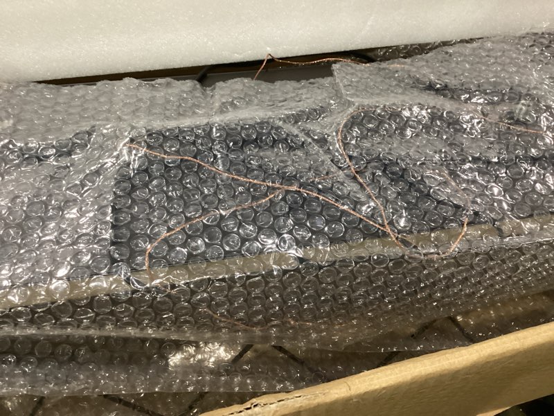 Condition photo showing New/Like New for Q&S Dining Room Chandelier Light Fixtures,Farmhouse Rustic Vintage Antique Linear Chandeliers Pendant Ceiling Light Fixture for Kitchen Island Bar Office Coffee Shop 5-Lights Oak and ORB UL Listed Oak White-5