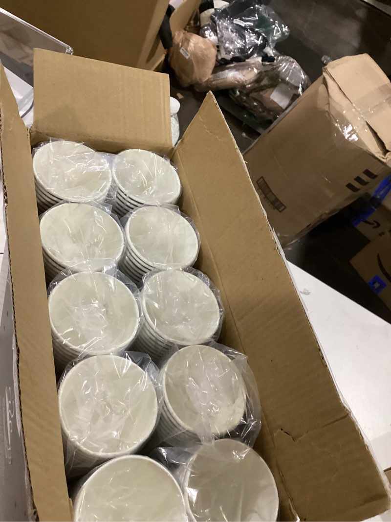 TV TOPVALUE 600 Pack 4 oz Paper Cups, Small Disposable Coffee Cups, Paper Espresso Cups, Hot/Cold Dr