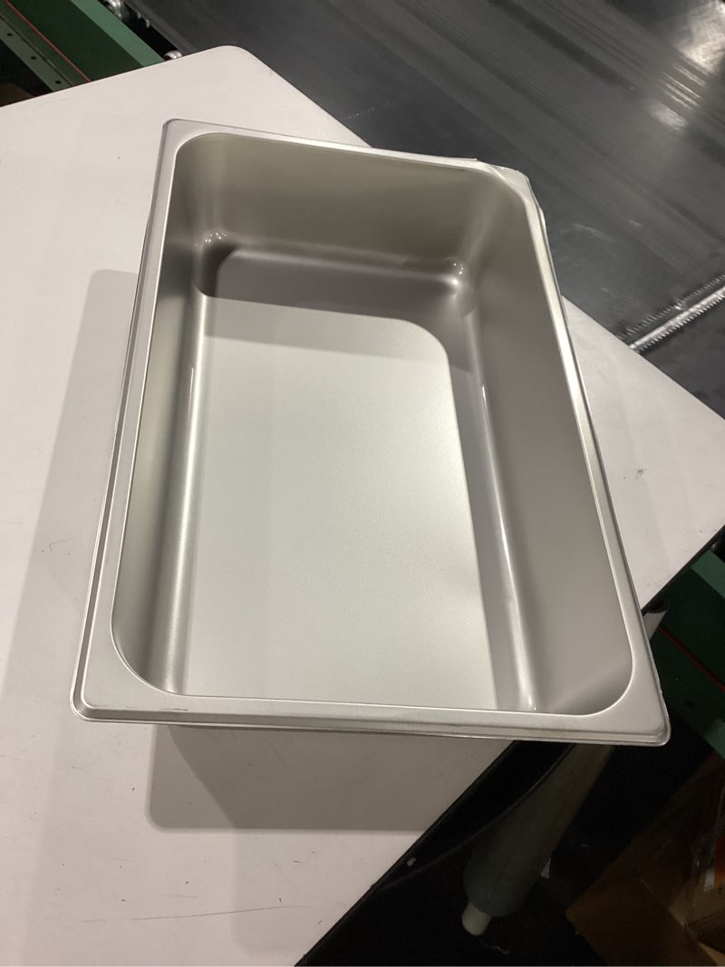 Condition photo showing Good Condition for winco 4-inch pan, full, stainless steel 4" deep straight sided