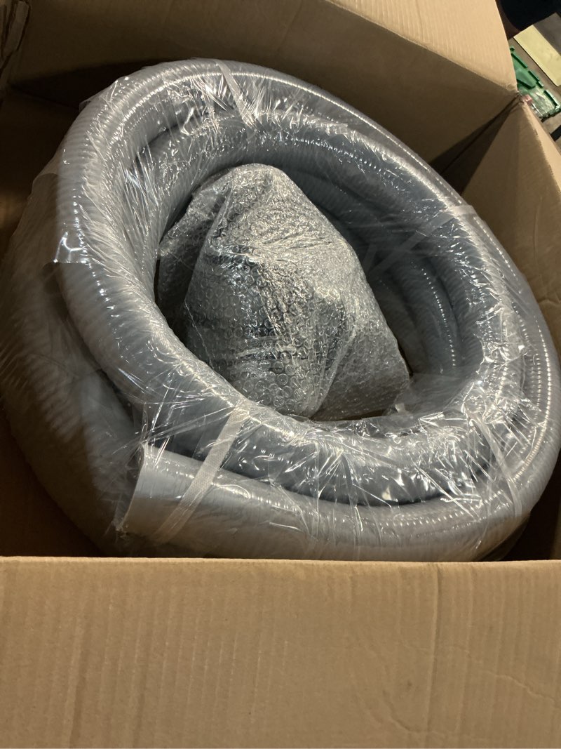 Condition photo showing New/Like New for 2 inch 25 ft liquid-tight conduit and connector kit | non metallic flexible conduit electrical kit - 5 straight and 3 angle fittings included for electrical wiring 2 inch-25ft