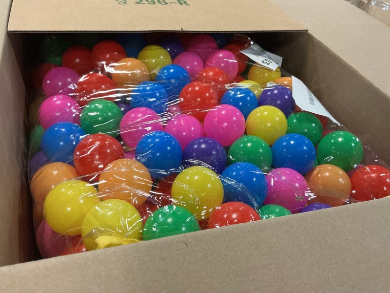 Condition photo showing Good Condition for ball pit balls phthalate free bpa free crush proof plastic - 7 bright colors in reusable play toys for kids with storage bag 400 balls, 7 colors