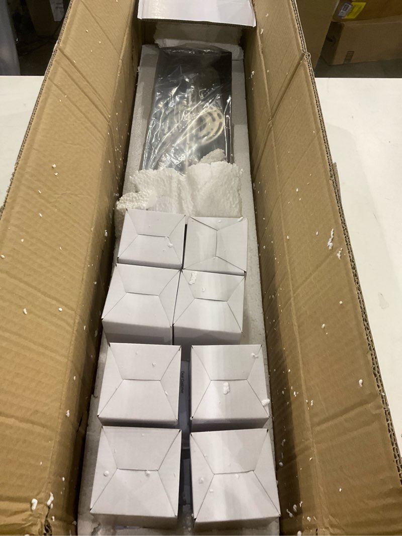 Condition photo showing New/Like New for Soilsiu Sputnik Chandelier for Dining Room Light Fixture, 8 Light Modern Crystal Chandeliers, Black Ceiling Light for Bedroom Living Room Kitchen Black - Hanging