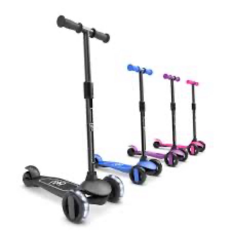 6KU Scooter for Kids Ages 3-10 with Flash Wheels, Kids Scooter 4 Adjustable Height, Toddler Scooter Extra-Wide PU LED Wheels, 3 Wheel Scooter for Kids for Girls & Boys Learn to Steer…