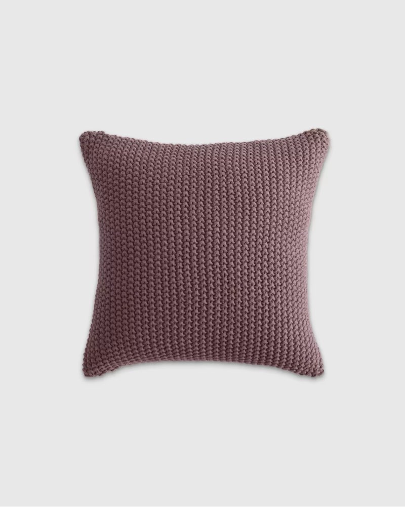 cotton fisherman pillow cover color fig 20x20