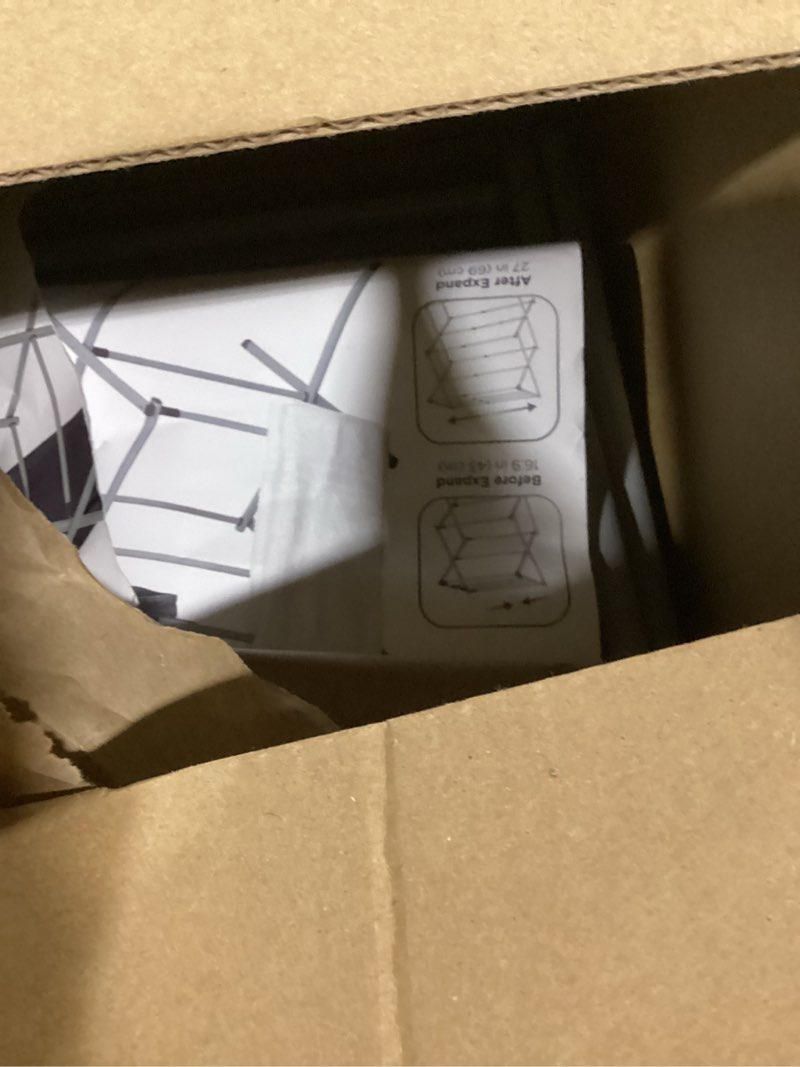 Condition photo showing Good Condition for BLACK + DECKER Laundry Organization Expandable/Collapsible Clothes Drying Rack. Essential for Camping/Trailers or Anywhere You Air Dry Laundry. Oversized for Multiple Garments, Grey