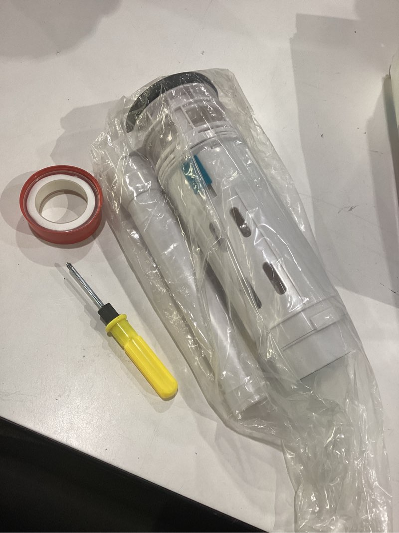 Condition photo showing New/Like New for shanoer toilet push button valve replacment dual flush 9.84inch height fit for drain diameter 2.56-2.95" white