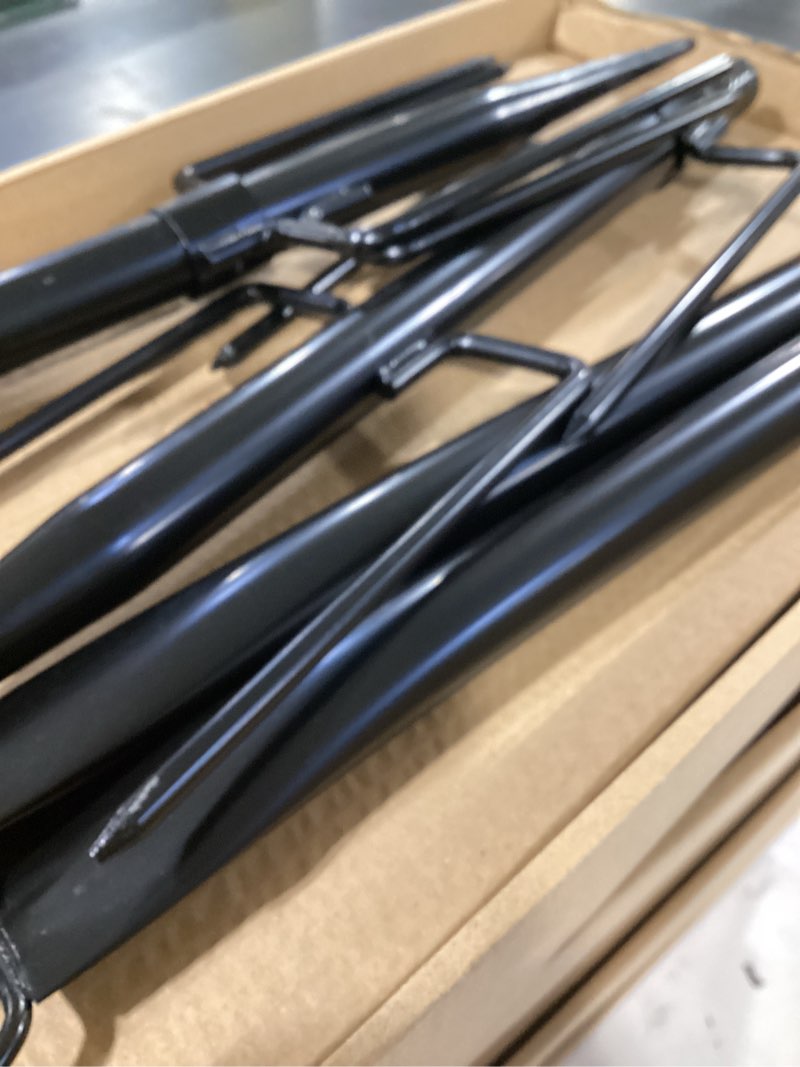 Condition photo showing New/Like New for 2 Pack String Light Poles,10 Ft Light Poles for Outside String Lights,Outdoor Lights Pole with Fork,Metal Poles Stand for Patio Deck Backyard 10FT 2 Pack