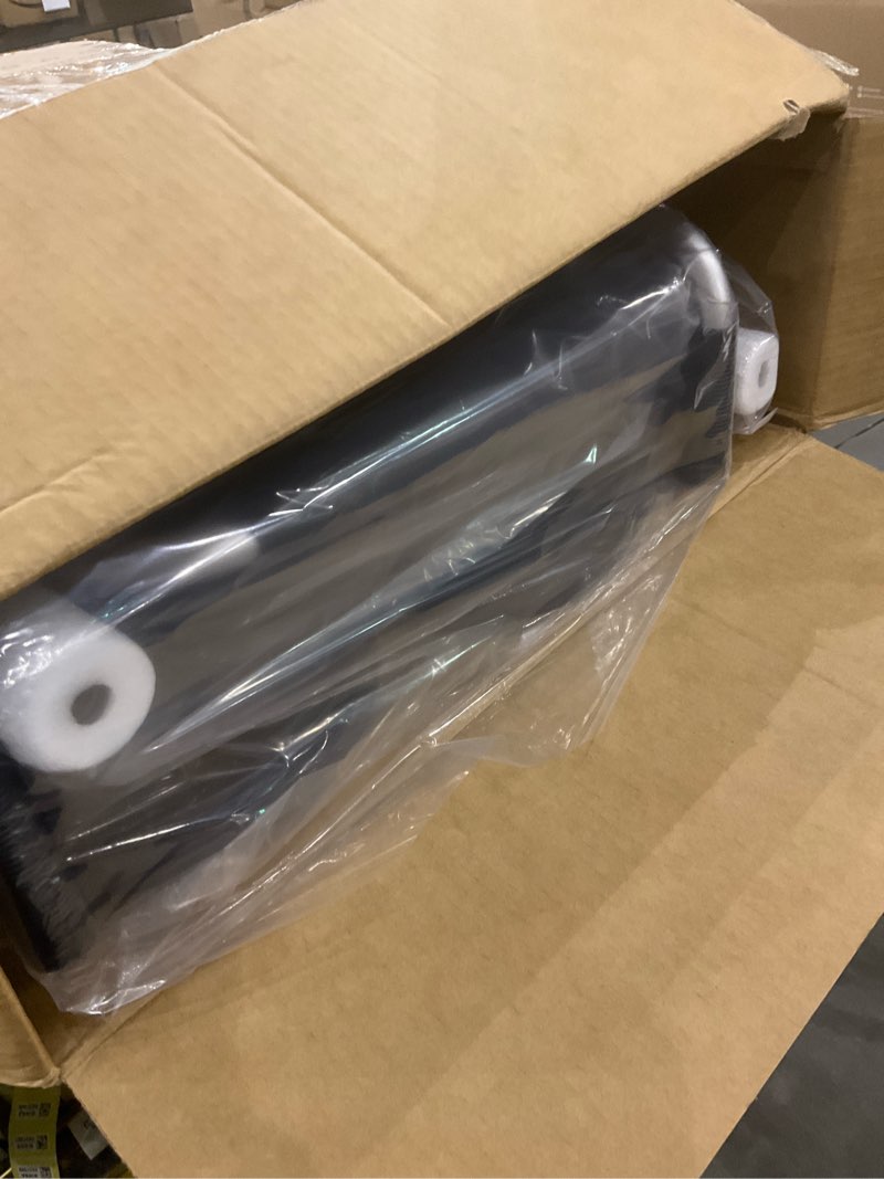 Condition photo showing New/Like New for Shower Chair with Wheels 4 in 1 Folding Padded Bedside Commode Wheelchair Height Adjustable Detachable Bucket with Wheels Lifting Armrests Flip-up Footrest for Elderly Disabled (Black + Seat Board)