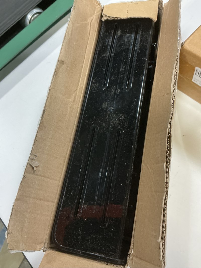 Condition photo showing As Is for Nieifi Spice Rack Wall Mount, 4 Pack, Black, Screw or Adhesive Installation, Spice Rack Organizer for Your Kitchen Cabinet or Pantry Door