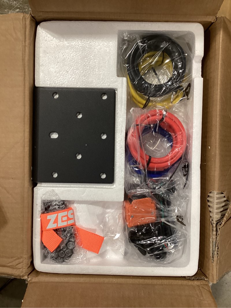 Condition photo showing New/Like New for zesuper 4500 lb winch waterproof ip67 electric winch with wireless remote synthetic winch rope hawse fairlead handheld remote atv utv winches 12v portable power winch 4500lbs synthetic rope