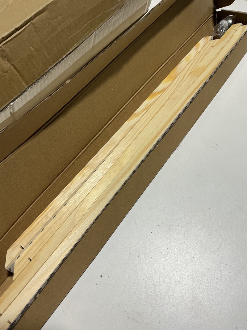 Condition photo showing Good Condition for diy canvas stretcher bars 16x20 inch canvas frame - easy to assemble, gallery wrap oil frame kits canvas wood stretcher bars- for oil paintings, prints, paint by numbers & posters