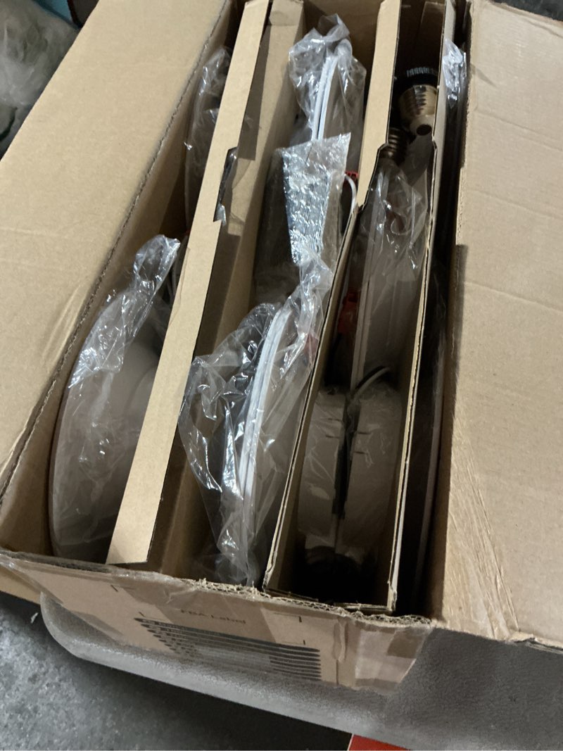 Condition photo showing Good Condition for Ensenior 5/6 Inch 5CCT LED Can Lights 12 Pack, Retrofit Led Recessed Lighting, Baffle Trim, Dimmable, 9W=110W, 1000LM, 2700K/3000K/3500K/4000K/5000K Selectable, IC Rated - ETL & FCC 6 Inch 5000k/4000k/3500k/3000k/2700k - 5cct White