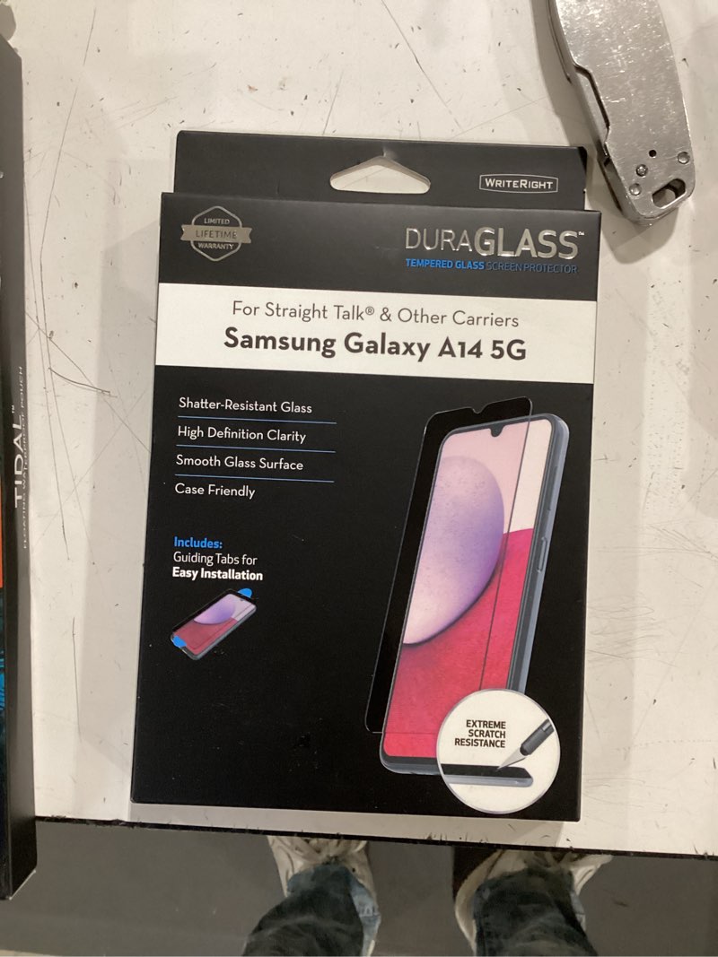 Condition photo showing New/Like New for duraglass tempered glass screen protector with quick installation tray for samsung galaxy a17 5g