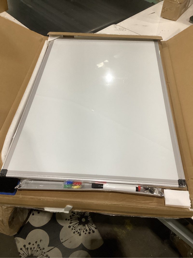 Condition photo showing Good Condition for viz-pro magnetic dry erase board, 36 x 24 inches, silver aluminium frame