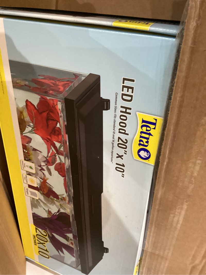 Condition photo showing New/Like New for Tetra LED Hood 20 Inches By 10 Inches, Low-Profile Aquarium Hood With Hidden Lighting