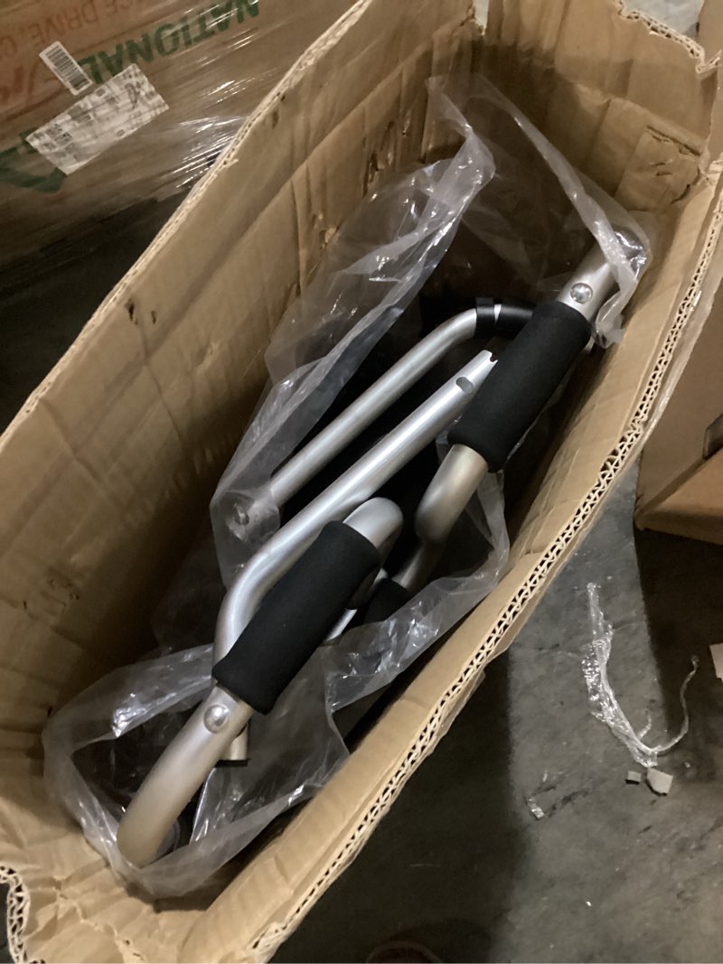 Condition photo showing As Is for Folding Walkers with Wheels and Seat 390LB,Auto Brake Double Front 5" Wheel Walker,Lightweight Standard Walkers for Seniors,Aluminum Rolling Walker for Adults,Height Adjustable Walking Mobility Aid