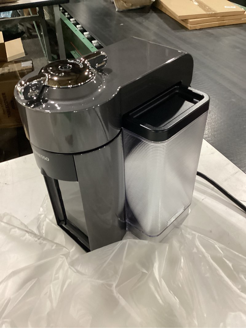 Condition photo showing New/Like New for nespresso vertuo coffee and espresso maker by de'longhi - graphite metal