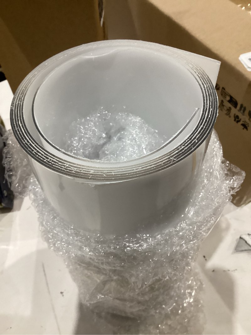 Condition photo showing As Is for beeveer polycarbonate clear plastic sheet 1 pcs 12" x 96" flexible sheet panels with uv coating on both sides for crafts diy window replacement panes 12 x 96 inch clear 1