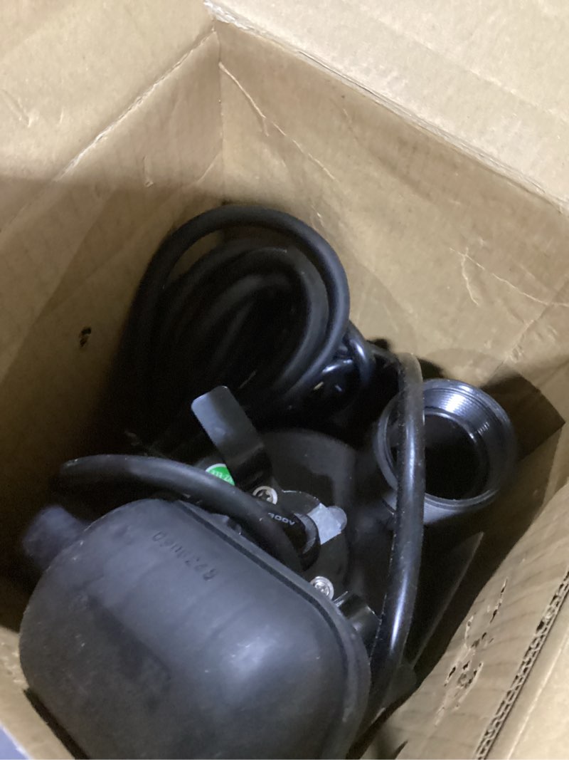 Condition photo showing New/Like New for Superior Pump 92250 1/4-HP Thermoplastic Submersible Sump Pump with Tethered Float Switch 1/4 HP Thermoplastic