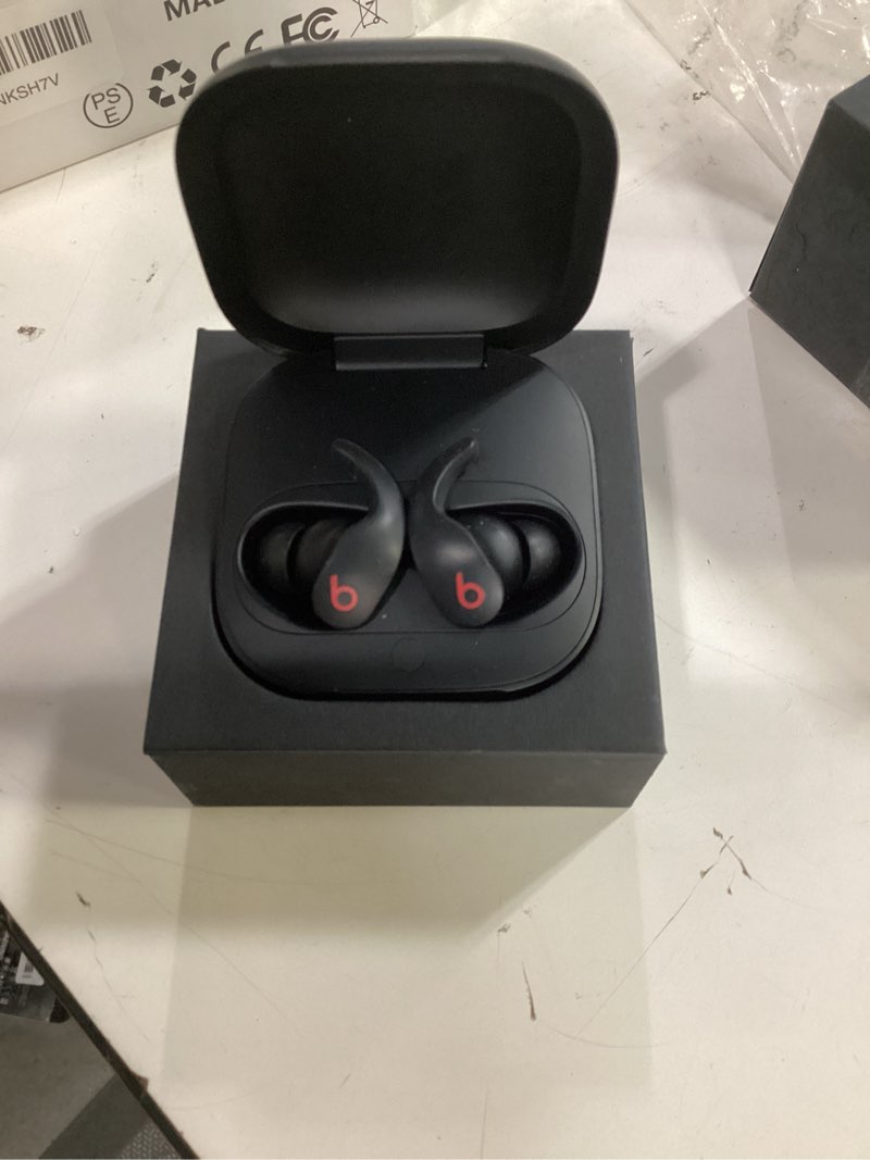 Condition photo showing Good Condition for beats fit pro (1st gen) - true wireless noise cancelling earbuds - active noise cancelling - sweat resistant earphones, compatible with apple & android, class 1 bluetooth®- beats black beats black fit pro without applecare+
