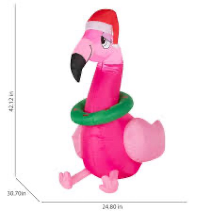 Holiday Living 3.5-ft Lighted Flamingo Christmas Inflatable
