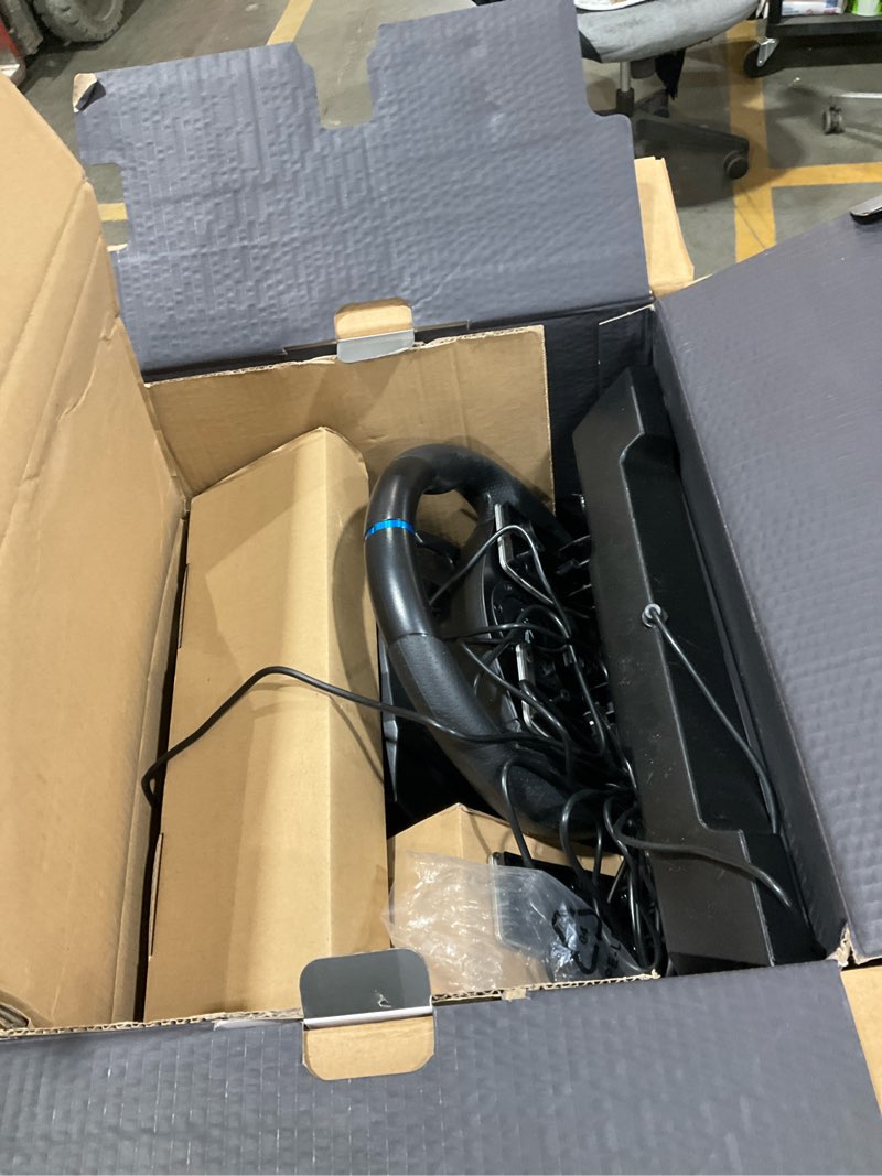 Condition photo showing Good Condition for PXN Gaming Racing Wheel V9 Steering Wheel 270/900° Car Simulation with Pedal and Shifter, Paddle Shifters Driving Wheel for PC, PS4, Xbox One, Xbox Series X|S, Switch