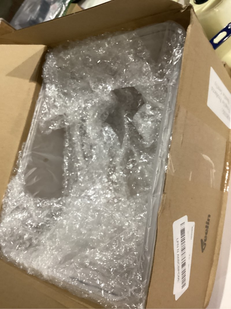 Condition photo showing New/Like New for Geelin 1.5 Gallon Plastic Fish Tank Large Bowl Shatterproof with Crystal Clear Clarity for Terrarium, Flower Vase Centerpiece Gift for Fish Lovers, Square