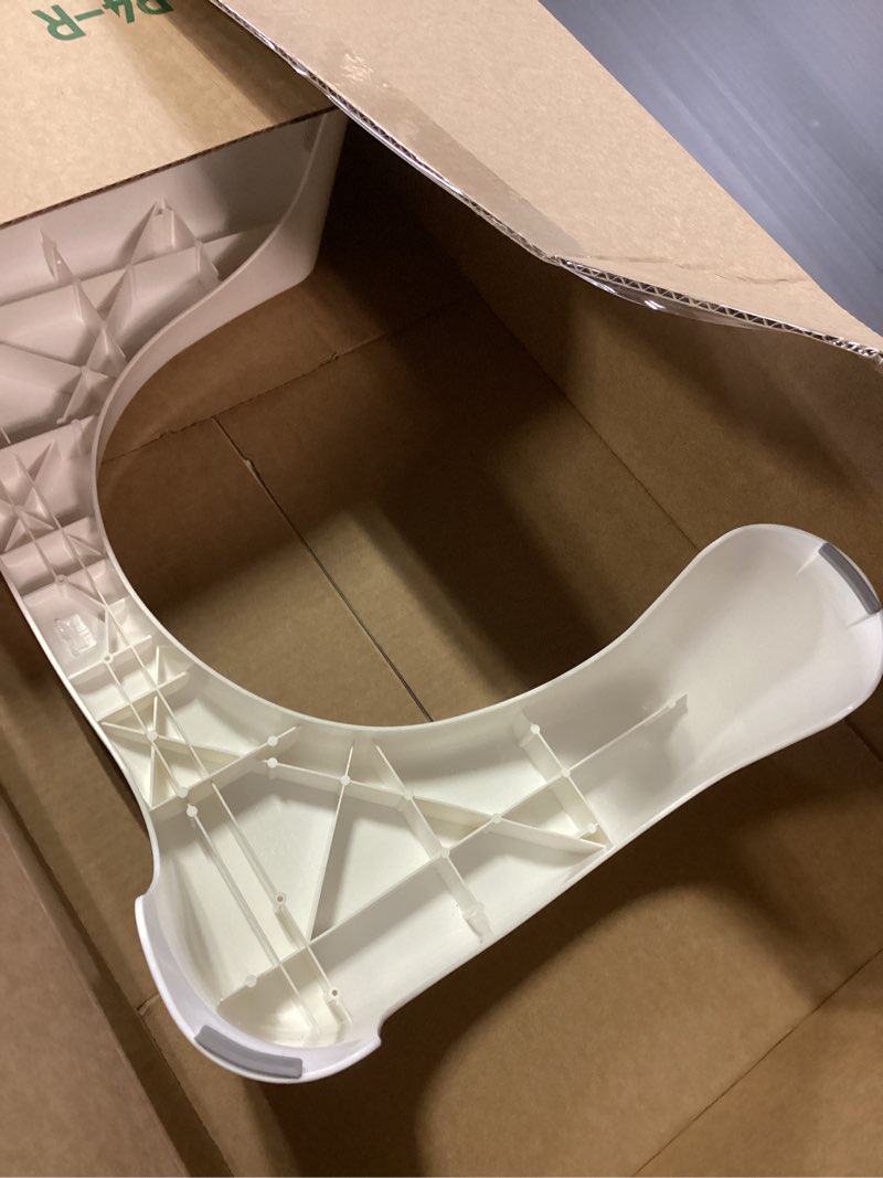 Condition photo showing As Is for Squatty Potty Simple Curve Bathroom Toilet Stool 7" White