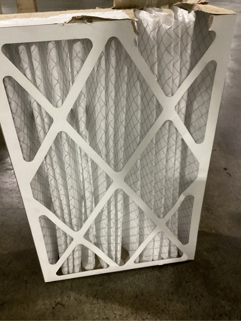Condition photo showing Good Condition for filtrete 16 x 25 x 5 merv 12 1550 mpr allergen, bacteria and virus electrostatic pleated air filter