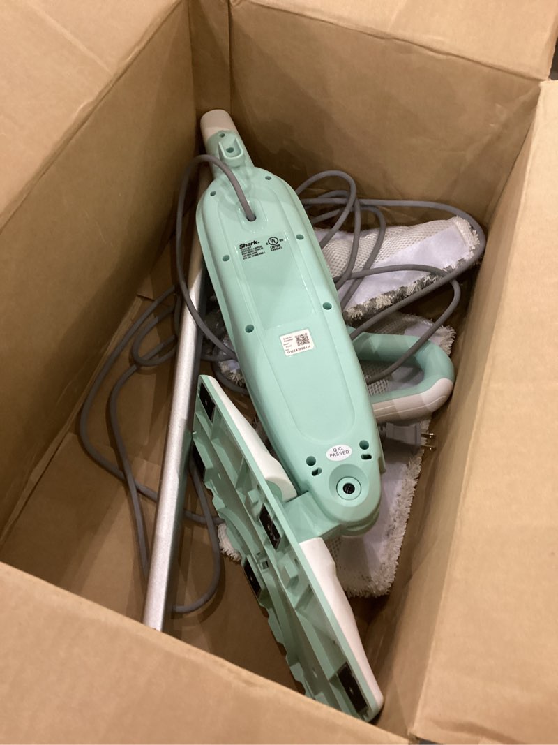 Condition photo showing Good Condition for Shark Steam Mop with 2 Machine Washable Dirt Grip Pads, Removable Water Tank, Lightweight, Steam Cleaner for sealed Hard Floors, Marble, Stone, Hardwood, Tile, Laminate, White/Seafoam, S1000 Steam Starter