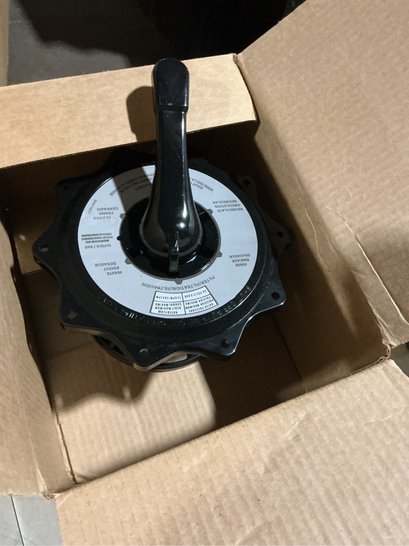 Condition photo showing As Is for spx0715ba3 key cover and handle assembly with o-ring compatible with hayward multiport valves and filters replace# sp0715, sp0716, s220t2, s270t