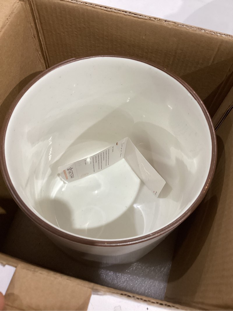 Condition photo showing New/Like New for getstar Kitchen Utensil Holder, Large Ceramic Cooking Utensil Holder (H7.2” x W6.2”) for Kitchen Counter with Cork Mat at Bottom (White)