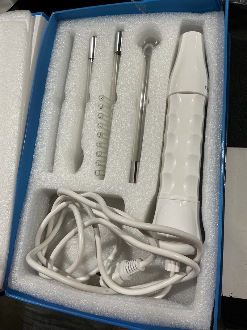 Condition photo showing Good Condition for quiet&far high frequency facial machine skin care tool for wrinkles reducing skin tightening high frequency facial wand with 4 tubes