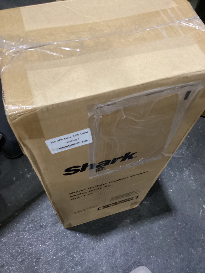 Condition photo showing Good Condition for shark | pet cordless vacuum cleaner | led headlights | removable handheld vacuum for pet hair | crevice tool & pet multi-tool included | 40min runtime | for carpet & hard floors | grey | ix141 pet cordless essential