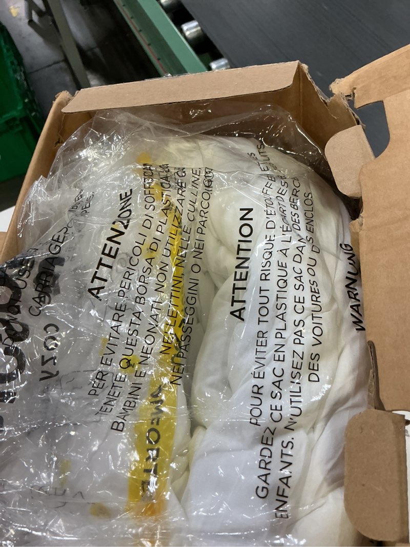 Condition photo showing New/Like New for bedsure queen comforter set, white soft prewashed bedding for all seasons, 3 pieces gentlesoft™ bed set, 1 lightweight comforter (90"x90") and 2 pillowcases (20"x26")