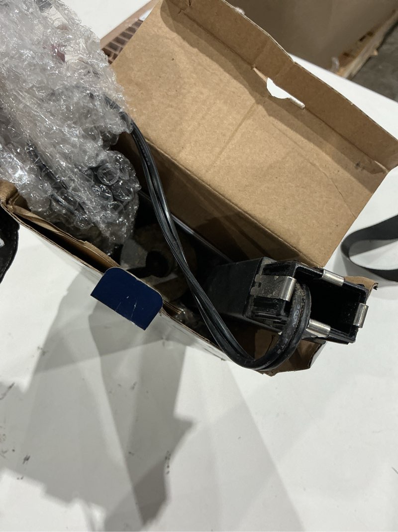 Condition photo showing As Is for harbor breeze 90 -lumens matte black low voltage hardwired led outdoor path light 3000-k item #6029402 | model #lvl1mbk(n)