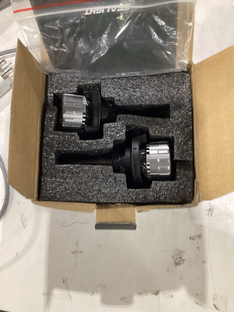 Condition photo showing Good Condition for sealight h13 bulbs, 70000lm 800% brighter 6500k cool white h13 bulbs with fan, 70000h lifespan, ip68 waterproof, pack of 2 h13/9008