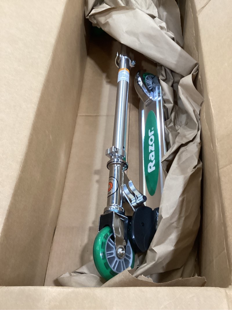 Condition photo showing Good Condition for Razor A Kick Scooter for Kids - Lightweight, Foldable, Aluminum Frame, and Adjustable Handlebars Green