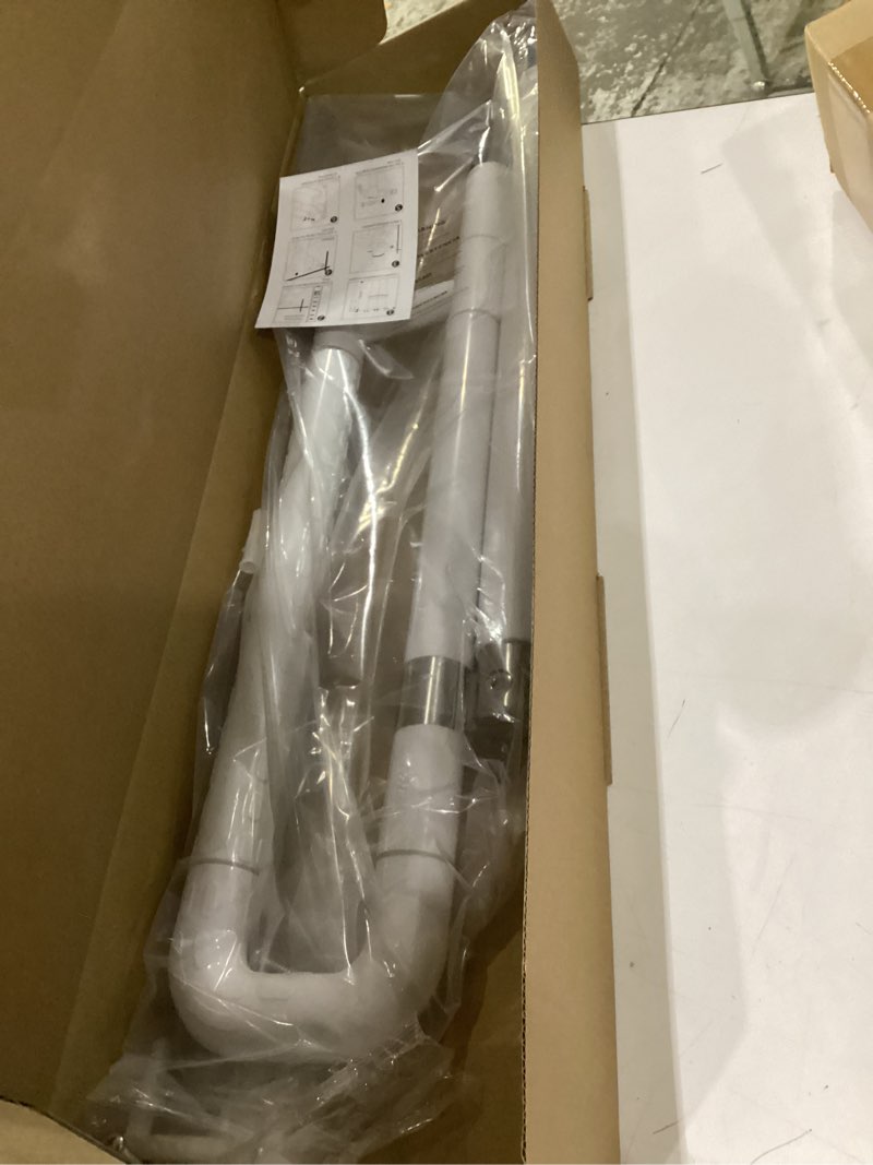 Condition photo showing New/Like New for modunful upgraded handicap grab bar for bathroom, flip up toilet hand rail for elderly, disabled, pregnant, 23.6 inch, white, textured finish, stainless steel 23.6 inch - t white toilet