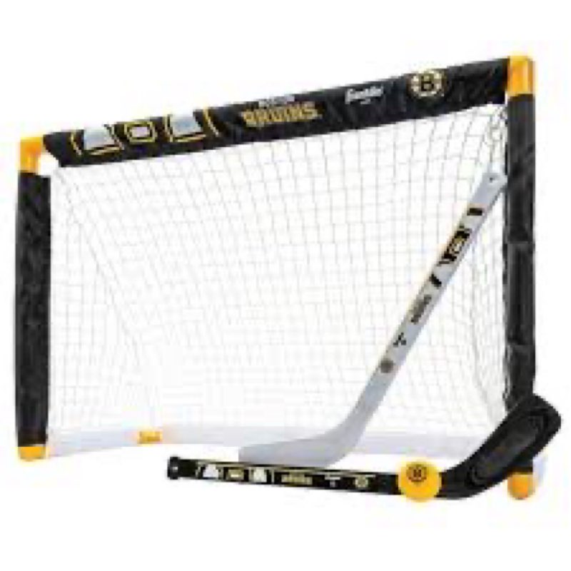 franklin sports hockey goal, ball, and stick set - nhl