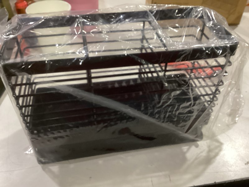 Condition photo showing Good Condition for Utensil Holder, Upgrade Stainless Steel Utensil Drying Rack with Automatic Drain Tray for Kitchen Counter, Silverware Cutlery Organizer for Spoons, Forks, Knifes, Chopsticks (Black)