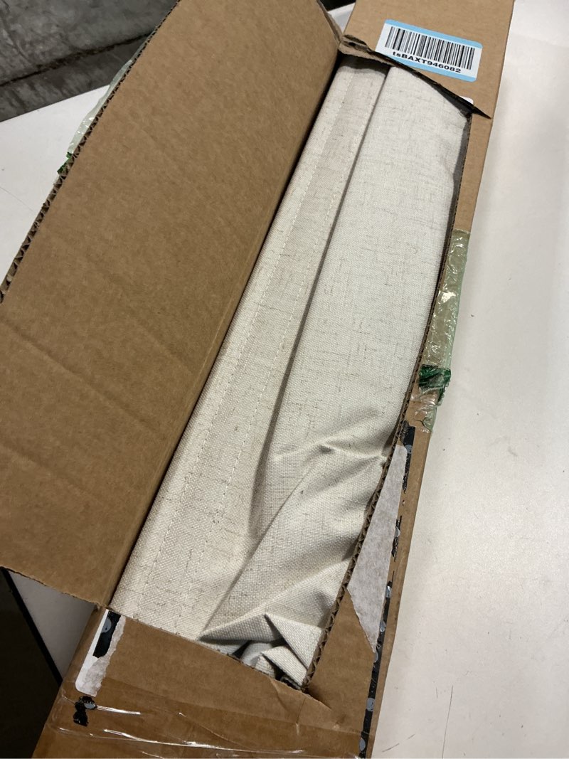 Condition photo showing Good Condition for no drill blackout roman shades for indoor windows,cordless roman blinds,linen no tools window shades,easy to install window blinds for home bedroom,blackout-oatmeal grey,35" w x 48" h