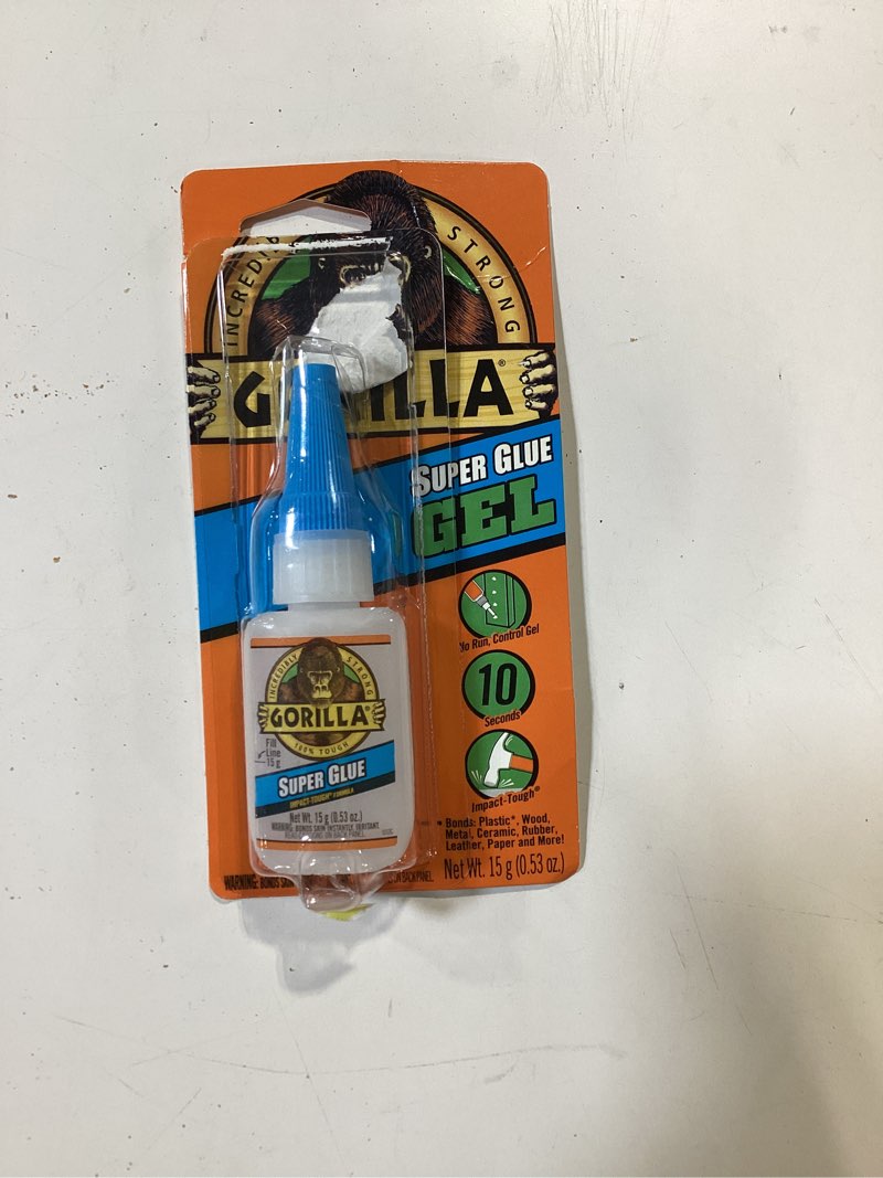 Condition photo showing Good Condition for gorilla high strength clear super glue 15 gm